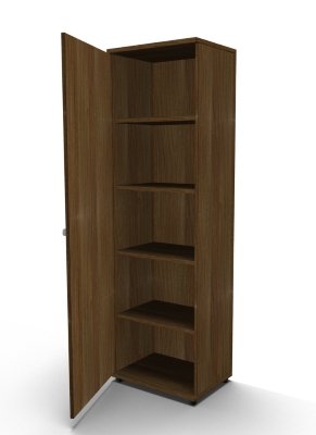 Aktenschrank TEN 5 Ordnerhöhen 60 cm Schloss rechts Nussbaum