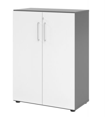 Schrank VH9 3 OH 80 breit graphit weiss