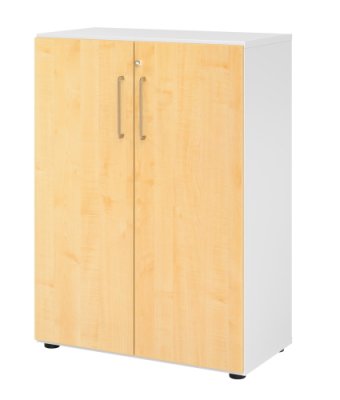 Schrank VH9 3 OH 80 breit weiss ahorn