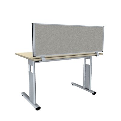 Trennwand pro 40 cm hoch mit Klemmfuß Anwendungsbeispiel