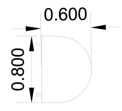 Ansatztisch System H Zeichnung