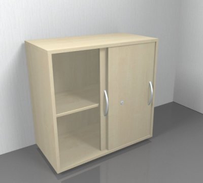 Anstell-Schiebetürenschrank Mega 2 OH 80 cm breit Ahorn