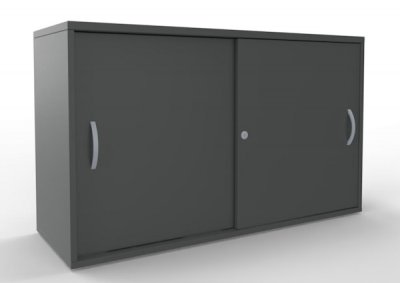 Schiebetüren-Anstellschrank TEN 120 cm onyxgrau