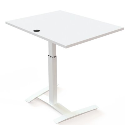 Beistelltisch Steh-Sitz-Tisch CSW 100 x 80 cm Weiß
