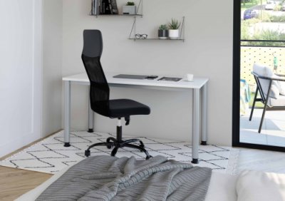 Beistelltisch 140 cm H14 Stellbeispiel weiss