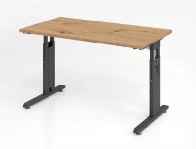 Beistelltisch O12 Asteiche Grafit