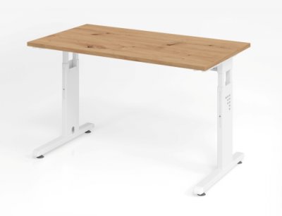 Beistelltisch O12 Asteiche Weiß