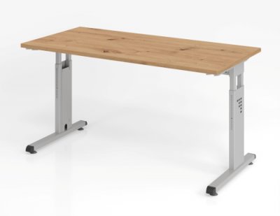 Beitelltisch O14 Asteiche Silber
