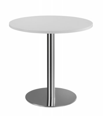 Meetingtisch rund 80 cm weiß