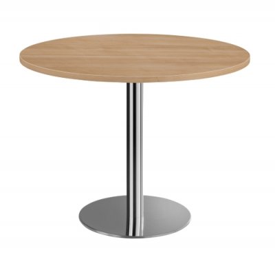 Meetingtisch rund 80 cm Nussbaum