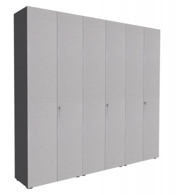 Schrankreihe Master K2 Graphit silber