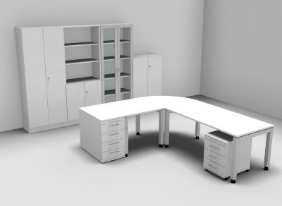 Komplettbüro HJ4 Weiss