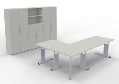 Büromöbelset Komplettbüro G3 Weiss