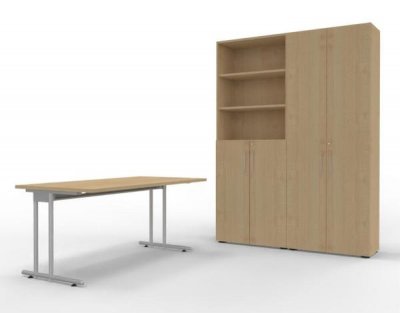 Bürmöbelset Komplettbüro N3 Ahorn