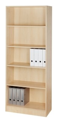 Büroregal Multi 5 Ordnerhöhen, 80 cm breit, Ahorn
