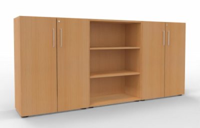 Büro Schrankwand VH93 Buche