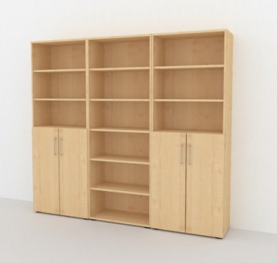 Büro Schrankwand VH96 Ahorn