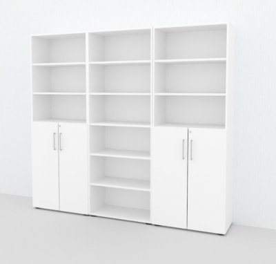 Büro Schrankwand VH96 Weiss
