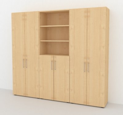 Büro Schrankwand VH98 Ahorn