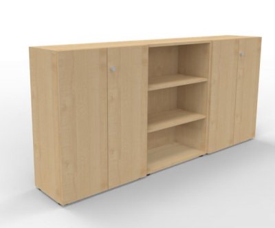 Büro-Schrankwand Master K6 Ahorn