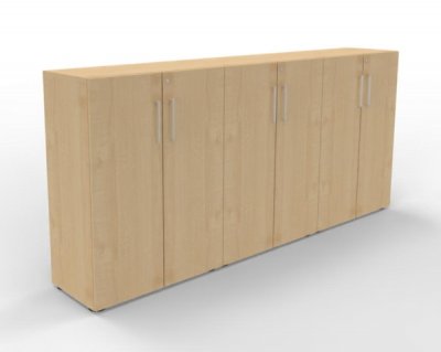 Büro-Schrankwand VH94 240 cm breit Ahorn