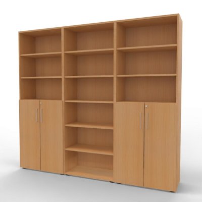 Büro Schrankwand VH96 Buche