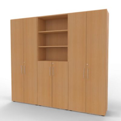 Büro Schrankwand VH98 Buche