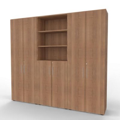 Büro Schrankwand VH98 Nussbaum