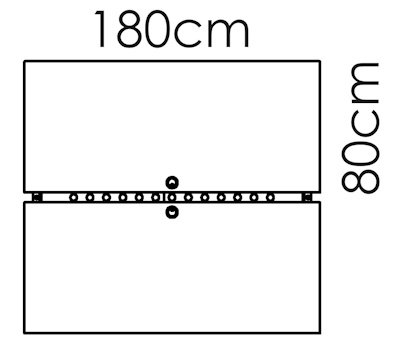 elektrisch höhenverstellbarer Doppelschreibtisch 180x160cm Gestell schwarz Dekor Zeichnung