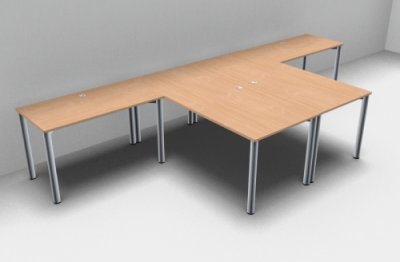 Doppelarbeitsplazt GK2 Buche
