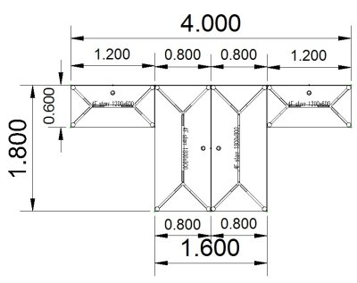 Doppelarbeitsplazt GK2 Stellfläche