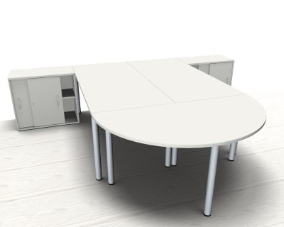 Doppelarbeitsplatz GVA Weiss