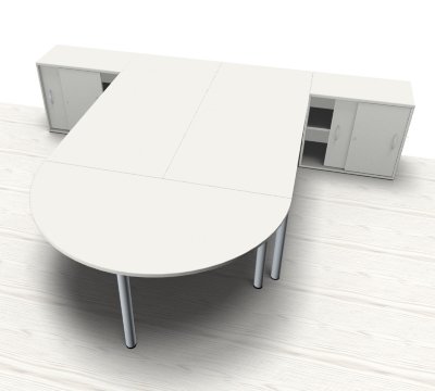 Doppelarbeitsplatz GVA Weiss