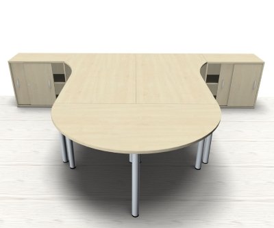 Doppelarbeitsplatz GVP Ahorn