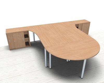 Doppelarbeitsplatz GVP Buche