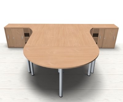 Doppelarbeitsplatz GVP Buche