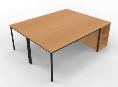 Doppelarbeitsplatz SVA162 Buche