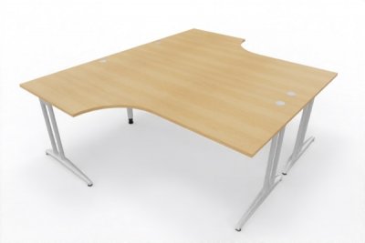 Doppelschreibtisch BD11 240x200cm Tischplatten Eiche