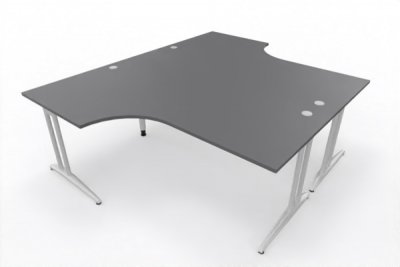 Doppelschreibtisch BD11 240x200cm Tischplatten Grafit