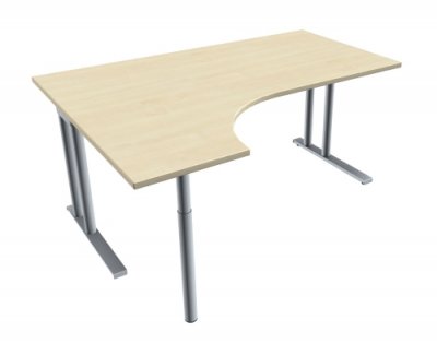 EDV-Schreibtisch TEN 160 cm, links ahorn