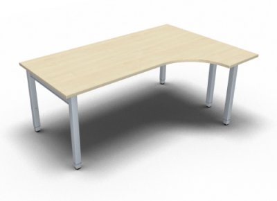 EDV-Schreibtisch ONE 180 cm rechts Ahorn