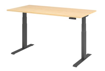 Schreibtisch HDK 160 cm elektrisch höhenverstellbar ahorn