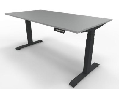 elektrisch höhenverstellbarer Schreibtisch Move4 160x80 cm Lichtgrau-Anthrazit