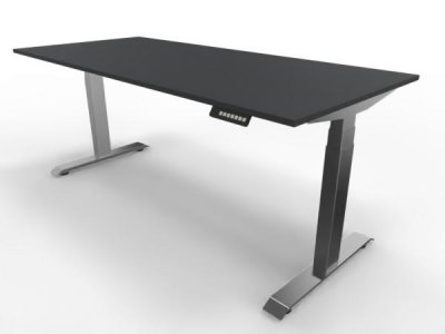 elektrisch höhenverstellbarer Schreibtisch Move4 180x80cm Anthrazit-Silbergrau