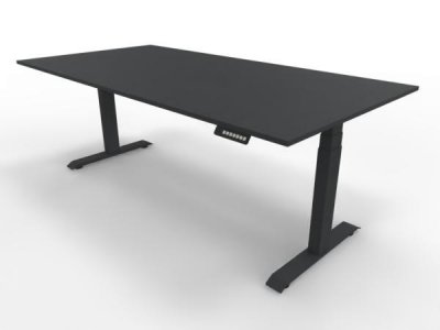 elektrisch höhenverstellbarer Schreibtisch Move4 200x100cm Anthrazit-Anthrazit