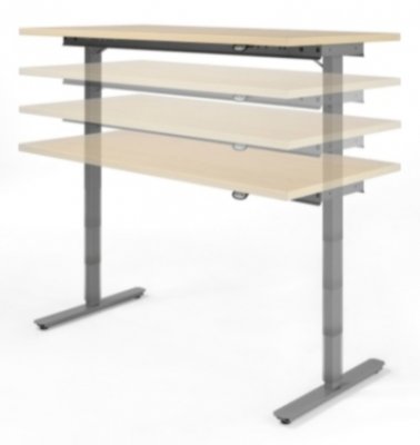 Elektrisch höhenverstellbarer Schreibtisch V120 Ahorn