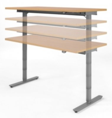 Elektrisch höhenverstellbarer Schreibtisch V120 Buche