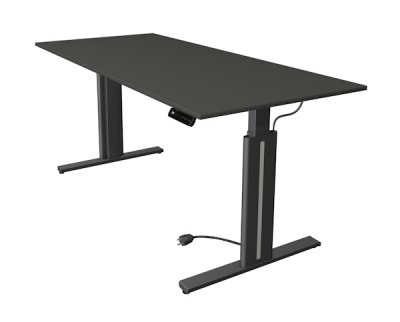 Elektrischer Schreibtisch 180 x 80 cm Move3 elegant Dekor Tischplatte Anthrazit