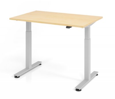 Elektrisch höhenverstellbarer Schreibtisch VXM 120 cm Ahorn