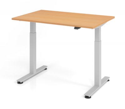 Elektrisch höhenverstellbarer Schreibtisch VXM 120 cm Buche
